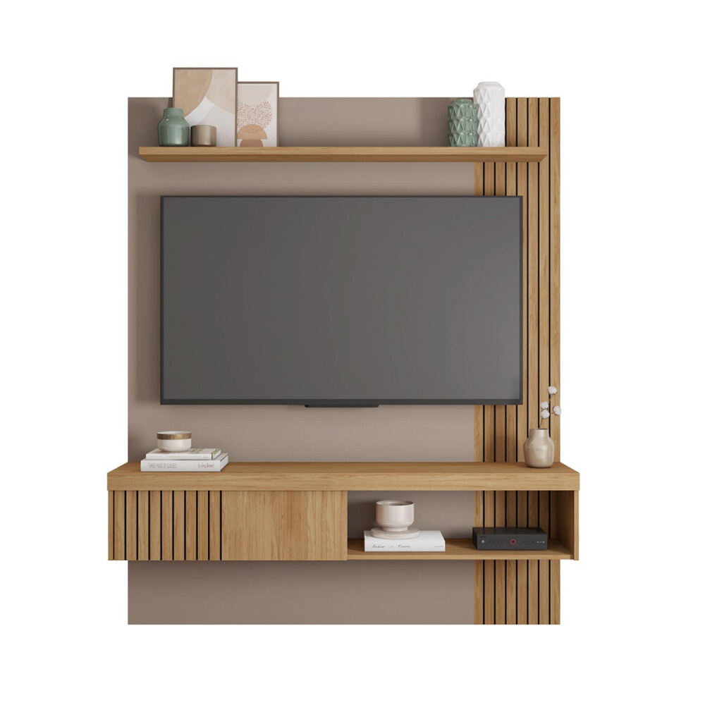 RACK PANEL MODELO JADE 1.5 COLOR BURITI/FENDI Rack Panel Modelo Jade 1.5 Color Buriti/fendi