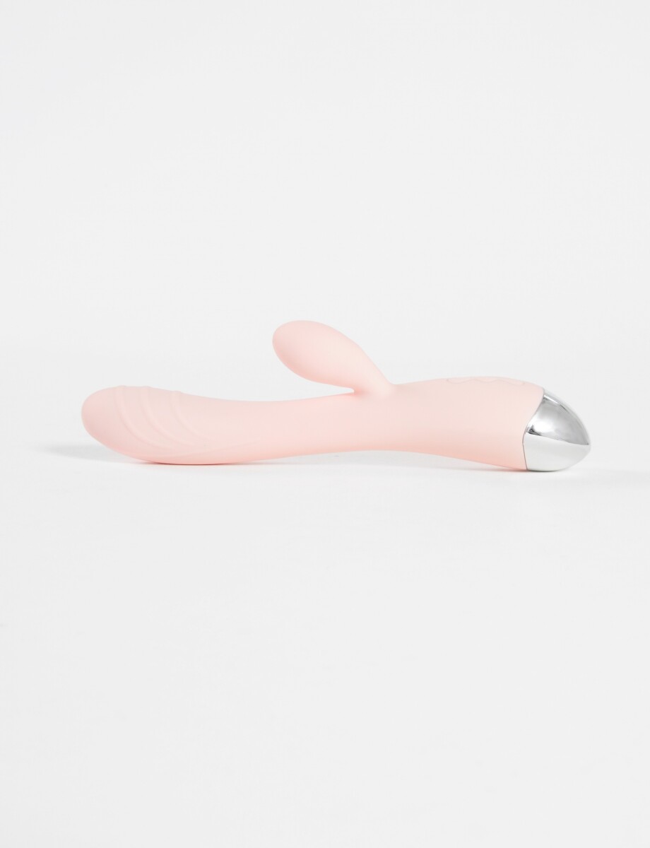 Vibrador rabbit dual Lucie - rosa 