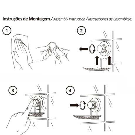 Gancho Multiuso Cromado - c/Ventosa Gancho Multiuso Cromado - c/Ventosa