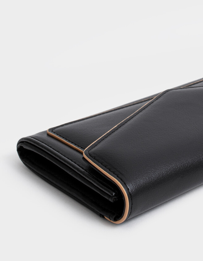 Ficheros Billetera Fichero Solapa - Negro