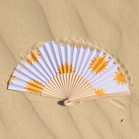 Abanico diseños en amarillo Sol