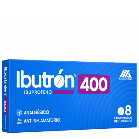 Ibutron 400mg 8 Comprimidos Ibutron 400mg 8 Comprimidos