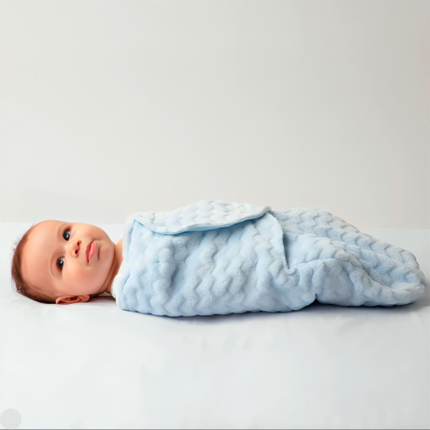 Sobre swaddle de dormir BUBA para bebe celeste