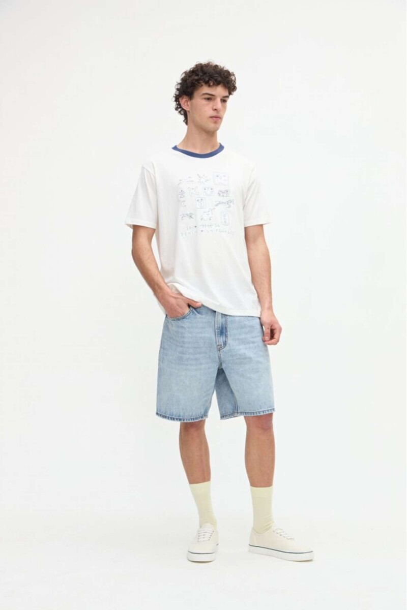 Remera Adkins - Off white 
