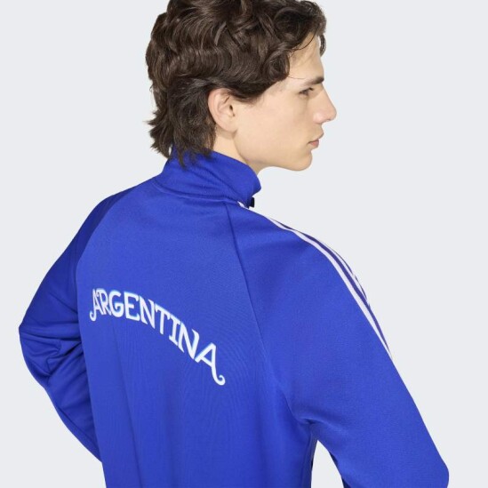 Campera Adidas Deportiva Argentina Originals. Azul