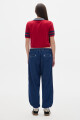 Jean Parachute Denim Solid Deep Blue