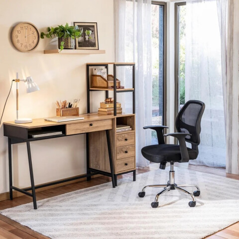 SET DE ESCRITORIO Y ESTANTE SANTANA MDF SET DE ESCRITORIO Y ESTANTE SANTANA MDF