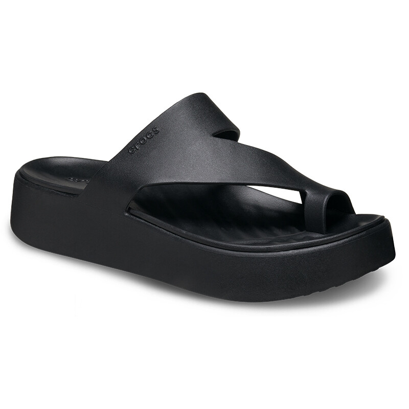 Sandalias Crocs Getaway Platform Toe Loop Negro