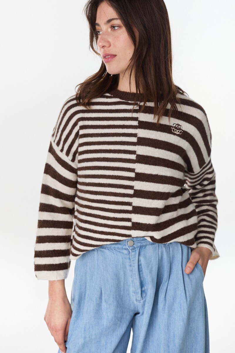 Sweater Calipso Chocolate/Crudo
