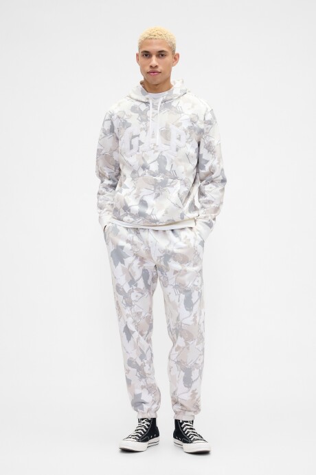 Canguro Logo Gap Hombre Grey Camo