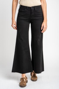 Jean Flared Wide Leg Negro