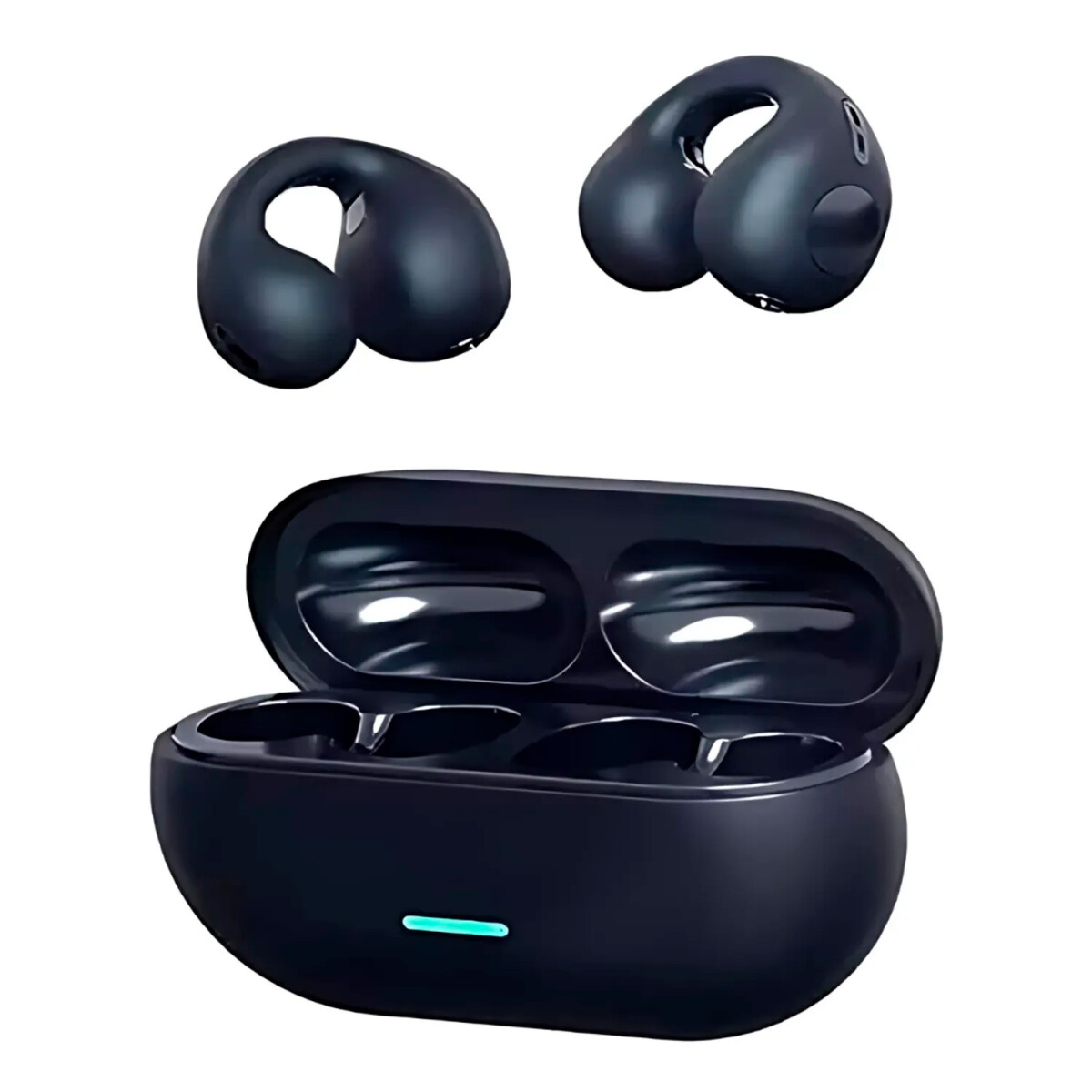 Auriculares Earcuffs Sound Estéreo Livianos Cómodos Modernos - Negro 