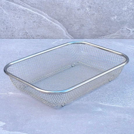 Colador Acero Inoxidable Rejas 30cm x 22cm x 6cm Colador Acero Inoxidable Rejas 30cm x 22cm x 6cm