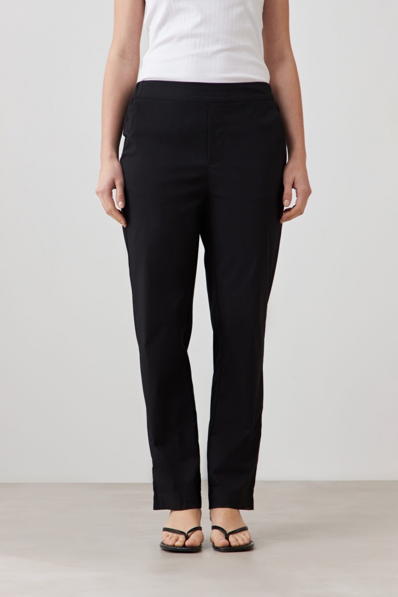 Pantalón recto negro