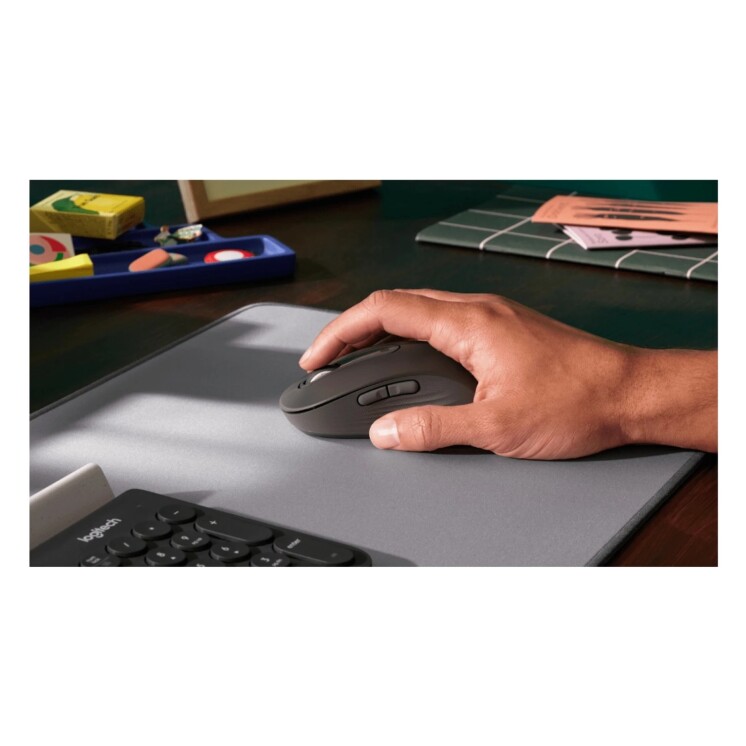 Mouse Inalámbrico Logitech Signature M650 Silencioso con Bluetooth y Logi Bolt Graphito