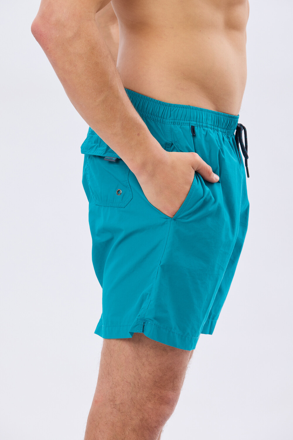 SHORT DE BAÑO LISO Verde Claro