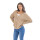 Saco de Dama Inside con Botones y Trenzas KHAKI