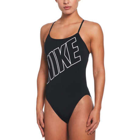 Traje De Baño Adjustable Crossback One Piece de Mujer negro