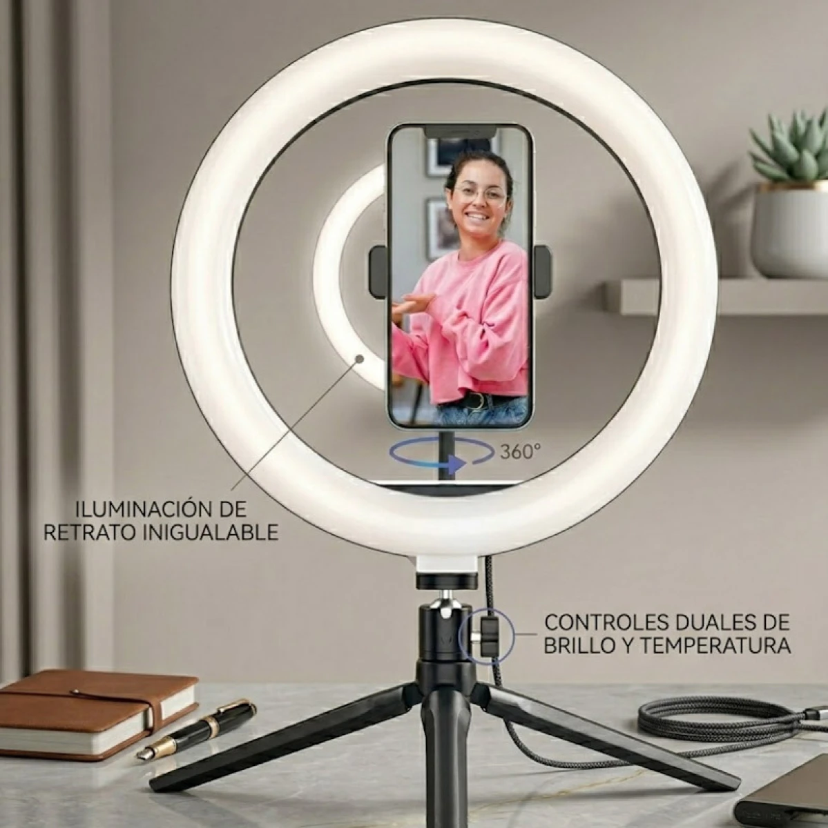 3 tonos de luz