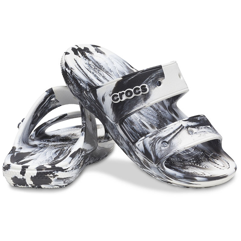 Sandalias Crocs Classic Marbled Blanco