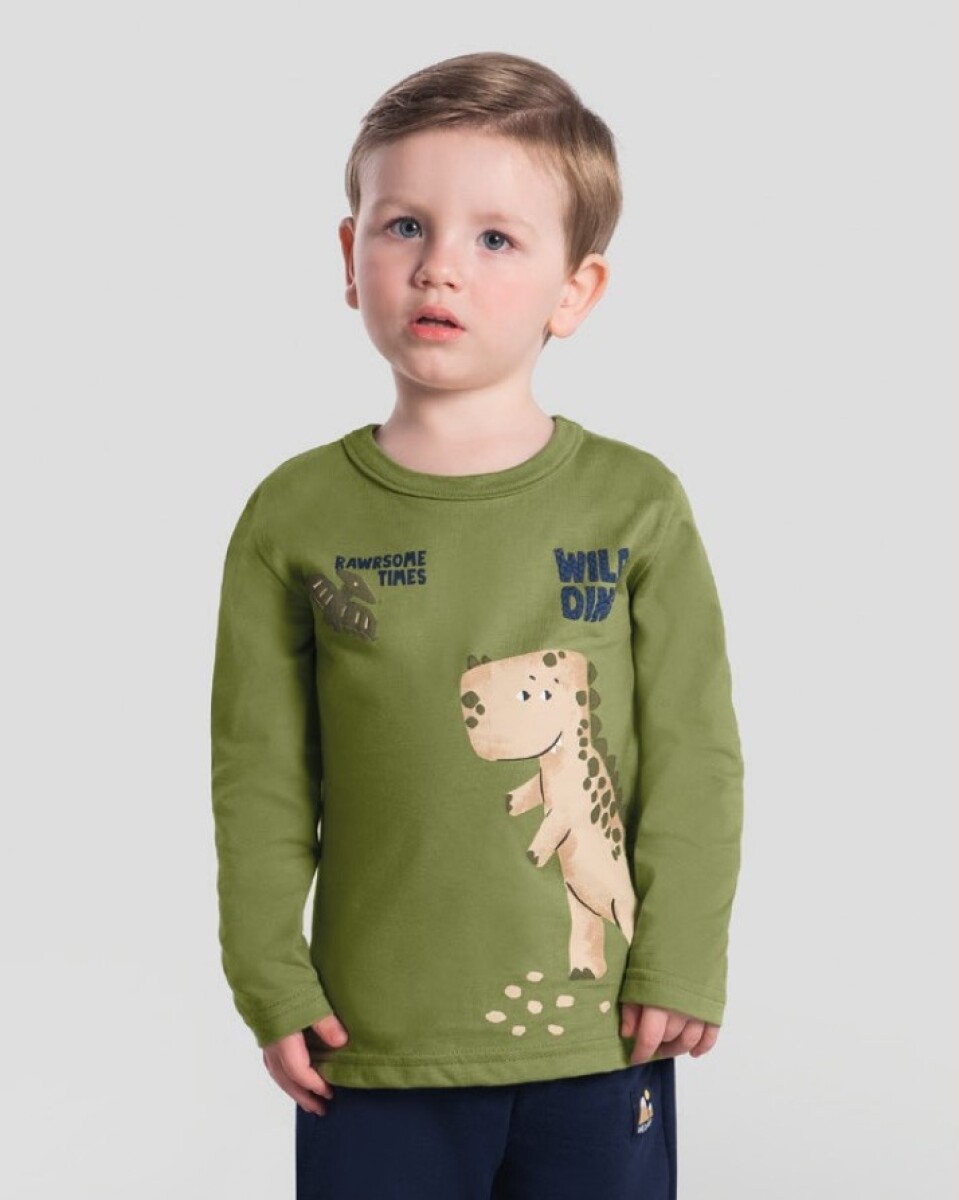 Mangas Largas. - Verde. 