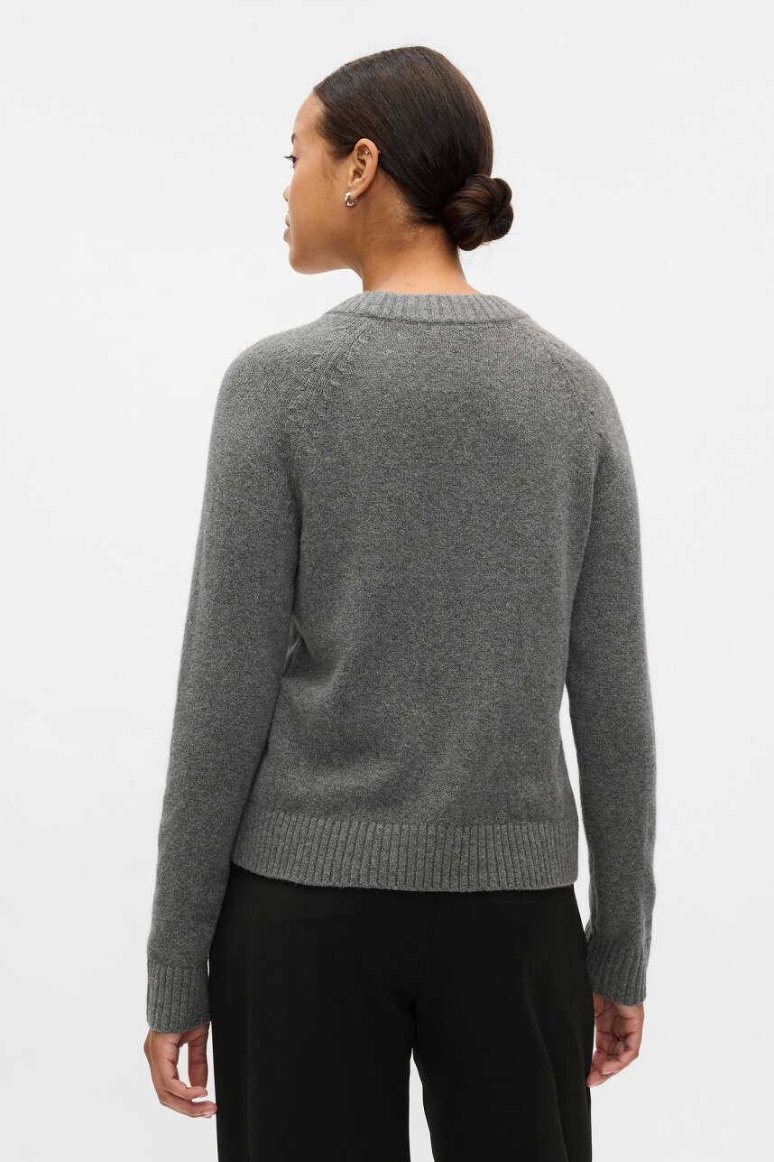 Buzo Cashsoft Cuello Redondo Mujer B50 Charcoal Heather