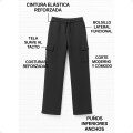 Pantalón Jogging Deportivo Tipo Cargo Gris Oscuro