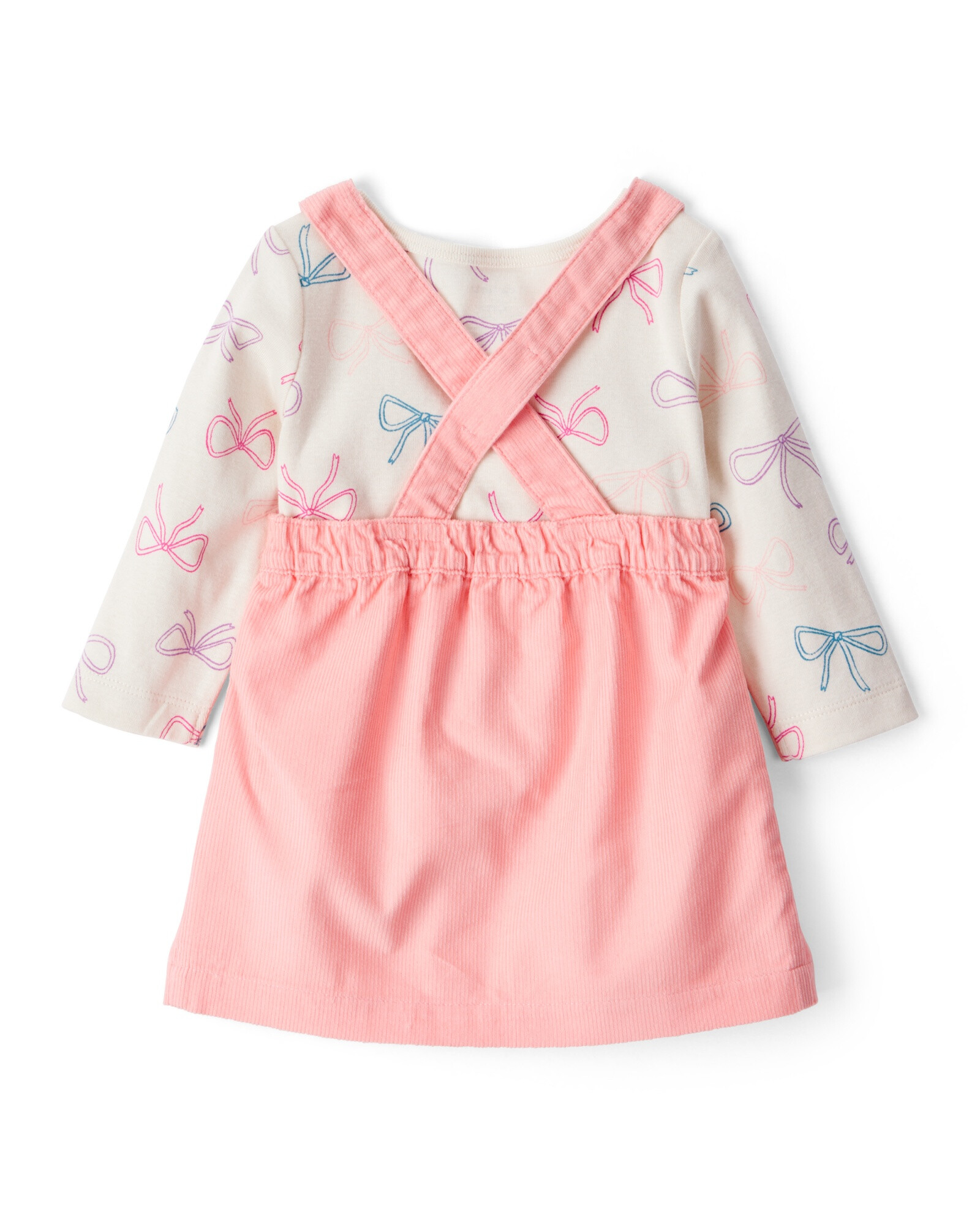 Set tres piezas, jumper de pana, remera y medias de algodón Set tres piezas, jumper de pana, remera y medias de algodón