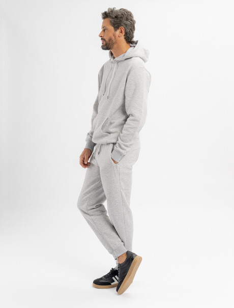 Pantalon felpa Gael gris melange