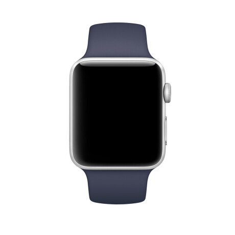 MALLA CORREA APPLE WATCH SILICONA SPORT 42MM/44MM/45MM/49MM DEVIA Azul midnight