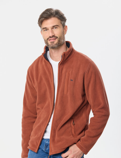 CAMPERA POLAR DE ABRIGO Terracota