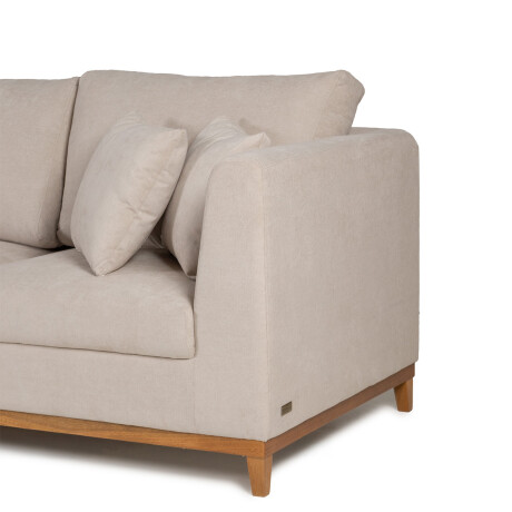 Rinconera Belfast - Tela Microfibra - Chaise izquierdo 2226 (Beige)