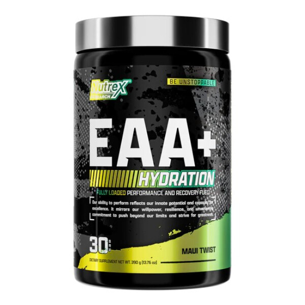 EAA + Hydration | Aminoácidos Esenciales + Electrolitos | 30 Servicios - Nutrex EAA + Hydration | Aminoácidos Esenciales + Electrolitos | 30 Servicios - Nutrex