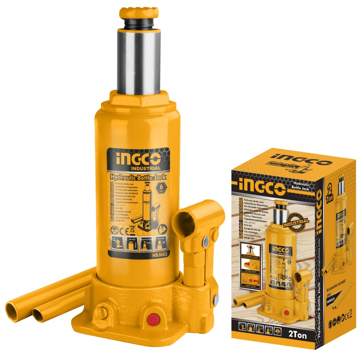 GATO BOTELLA 2TON INGCO HBJ202 