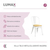 Silla tolix Metálica vintage asiento en madera Silla tolix Metálica vintage asiento en madera