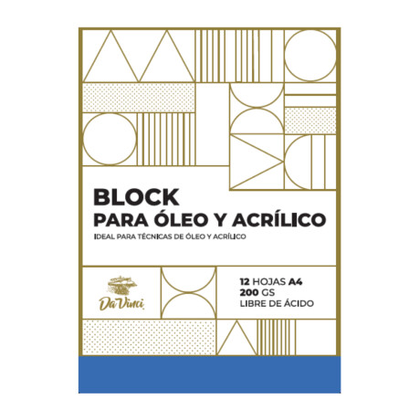 Block Da Vinci para óLeo y Acrílico 001
