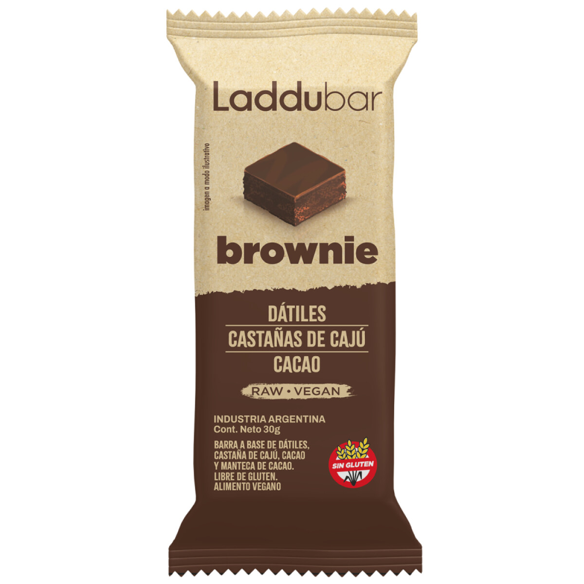 Barrita Laddubar Brownie 30g 
