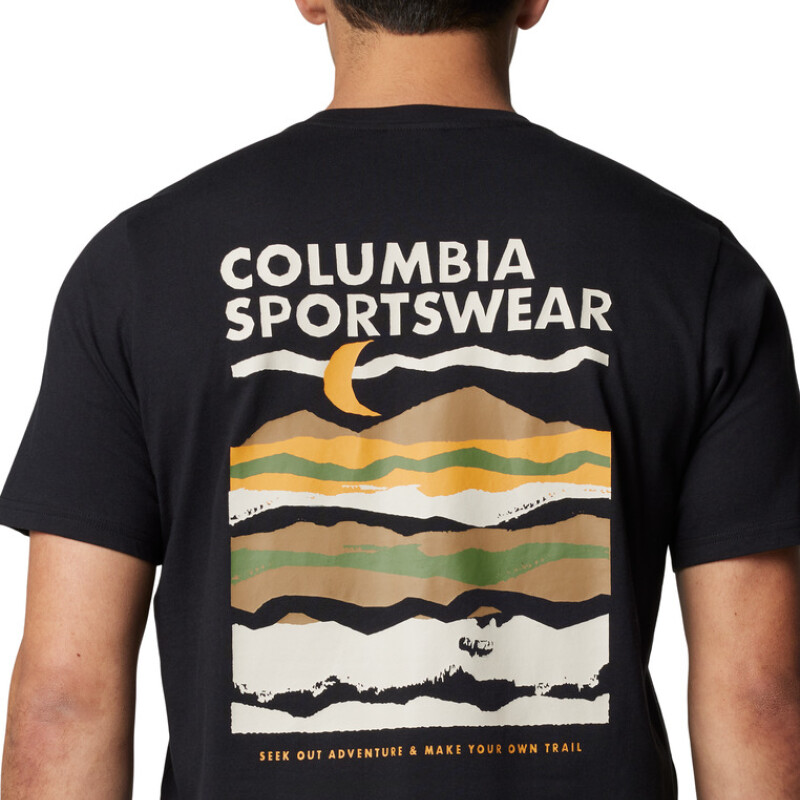 Remera Canyon Back SS Hombre W BLACK