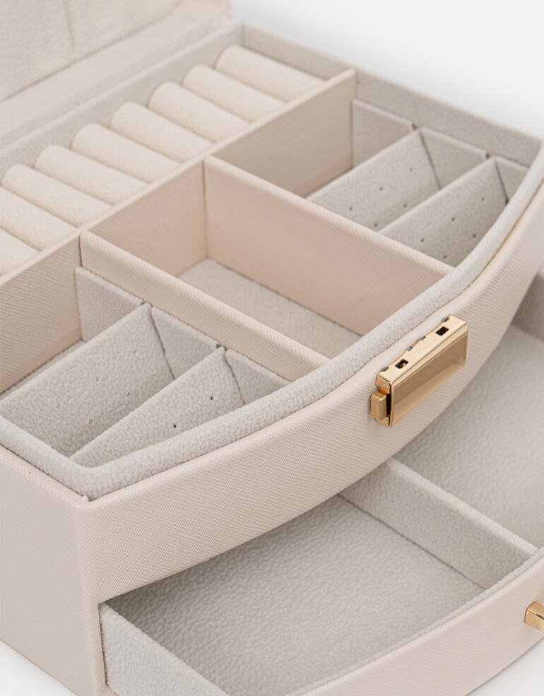 Porta Cosméticos Navidad Organizador De Bijou - Blanco Crudo