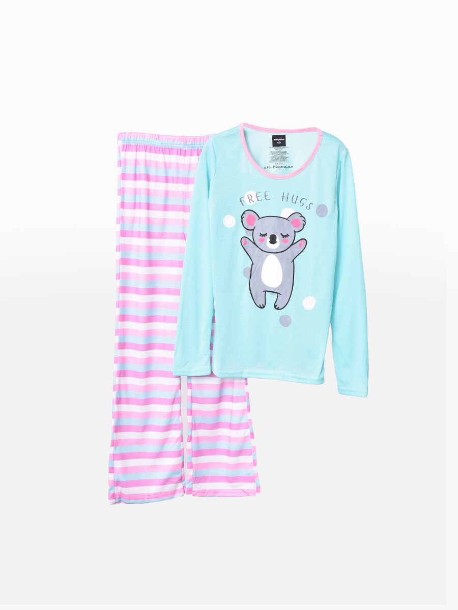PIJAMA SET REMERA Y PANTALON - VARIANTE 4 