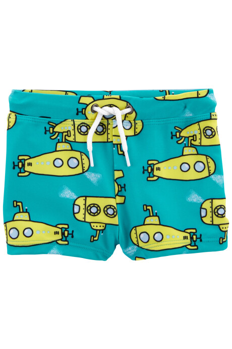 Traje de baño dos piezas con upf 50+ diseño submarino Sin color