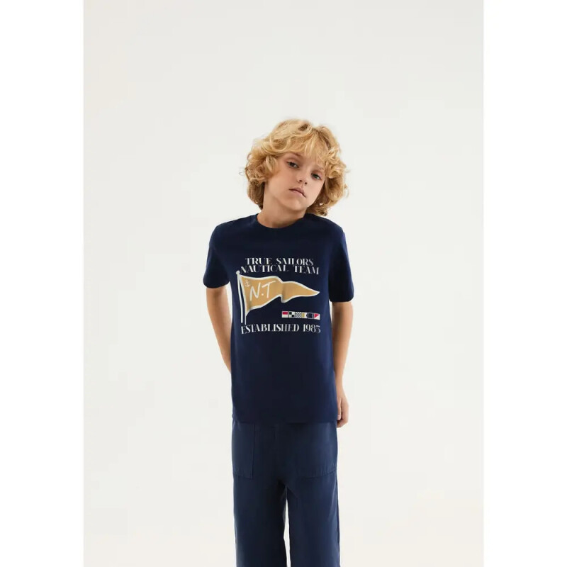 CAMISETA MM MASC AZUL ESCURO