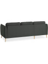 Sofá AAARHUS chaise longue tela gris osc Sofá AAARHUS chaise longue tela gris osc