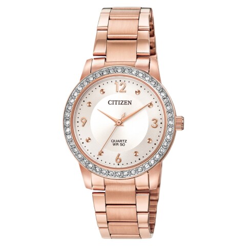 Reloj Citizen EL3093-83A para dama en acero Rosé