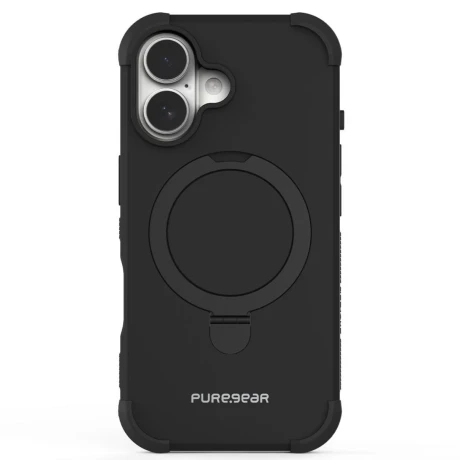 Protector Dualtek PureGear magsafe Iphone 16 negro V01