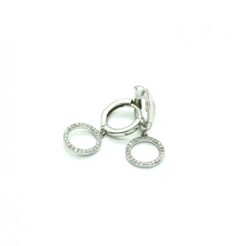 Caravanas en Plata 925 con Zirconias Caravanas en Plata 925 con Zirconias