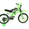 Bicicleta estilo moto con roncador rodado 16" Verde