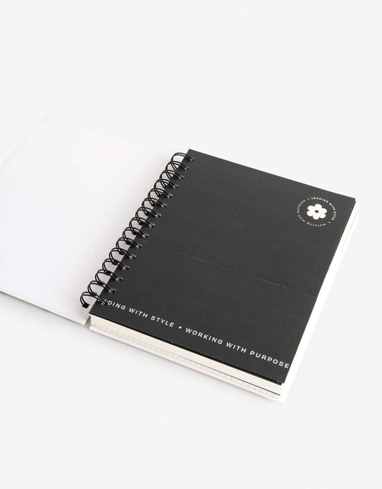 Anotadores Cuadernos y Memos Cuaderno Cuaderno Anillado Estampado 160 Hojas - Combinacion Tricolor