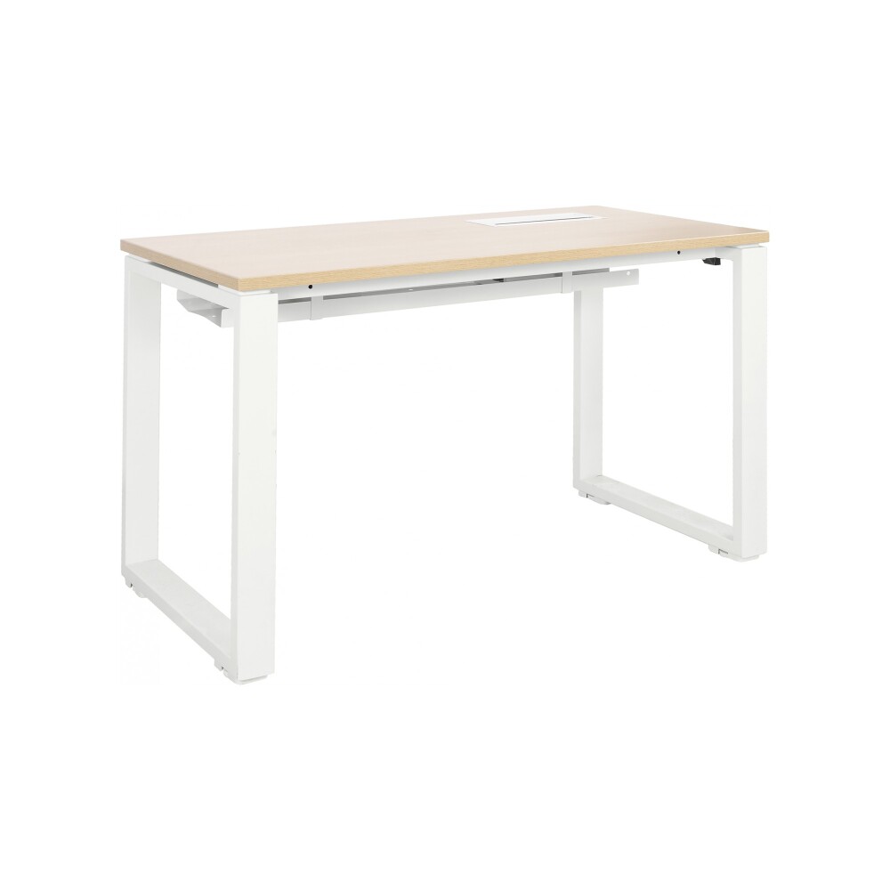 ESCRITORIO MADERA-Y-ACERO BLANCO QUADRO 1.2M