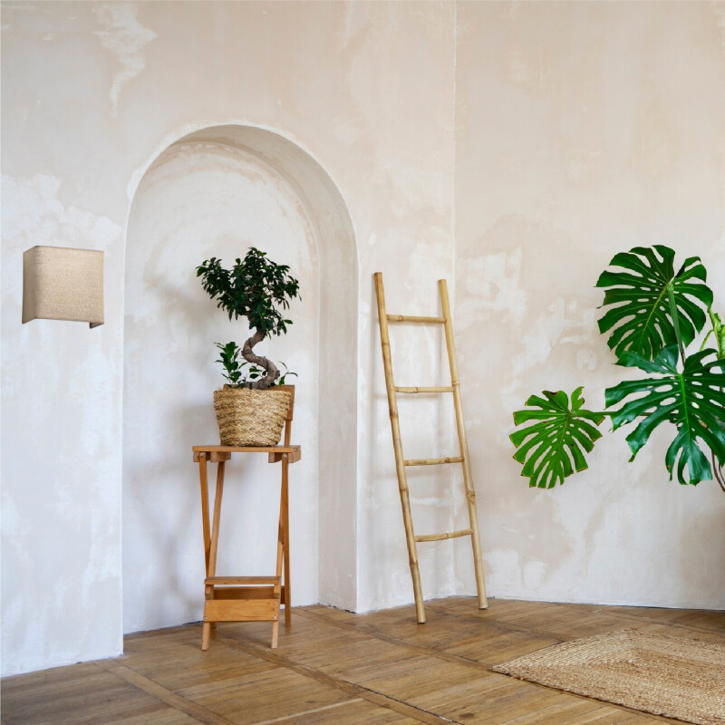 LUMINARIA DE PARED RECTANGULAR BIG SOLO Luminaria de Pared Soto Small Rectangular Yute